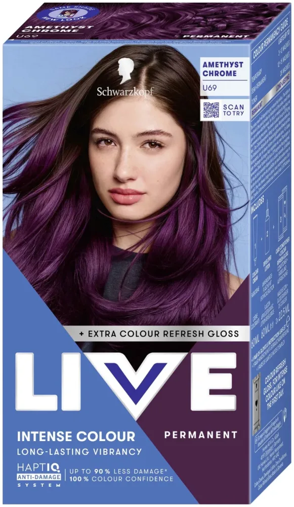 Schwarzkopf Live Intense Colour Haarfarbe U69 Amethyst Chrome