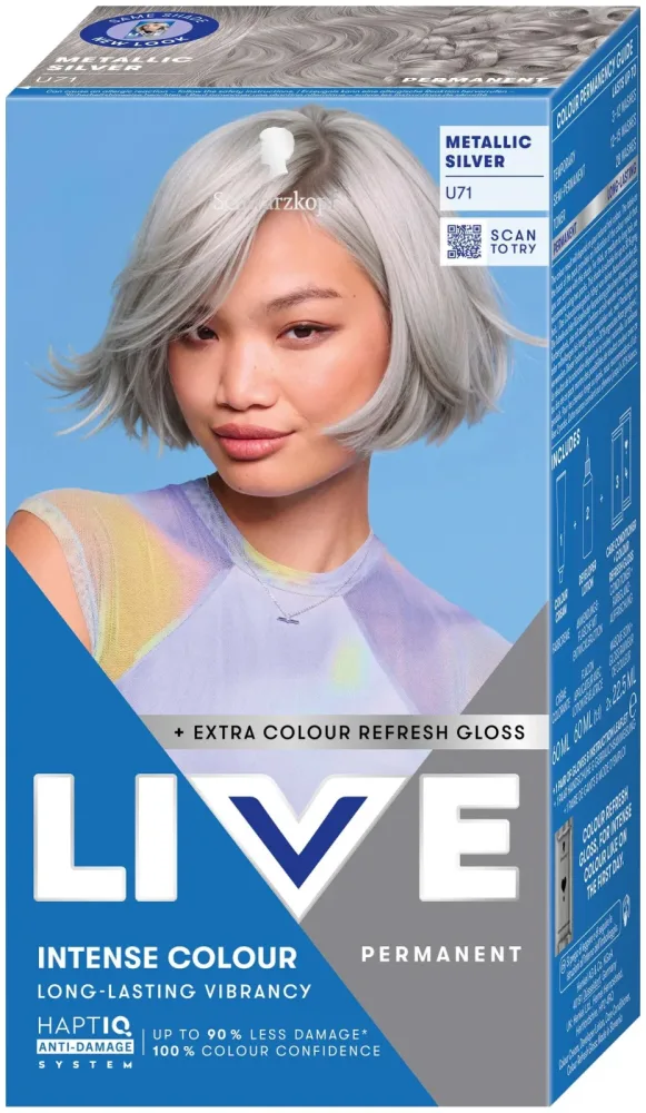Live Intense Colour Haarfarbe U71 Metallic Silver