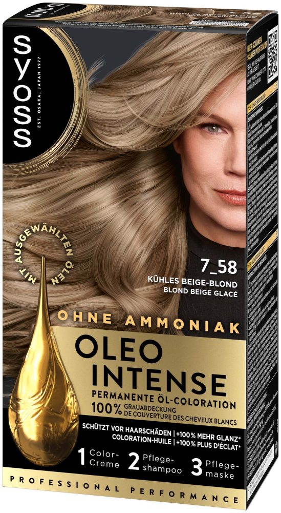 Syoss Oleo Intense Öl-Coloration 7_58 Kühles Beige-Blond