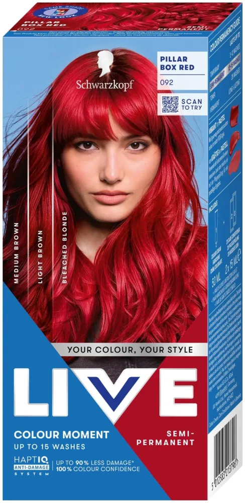 Schwarzkopf Live Colour Moment Haarfarbe 092 Pillar Box Red