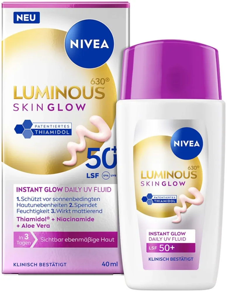 Nivea Luminous Skin Glow DailyFluid Spf50