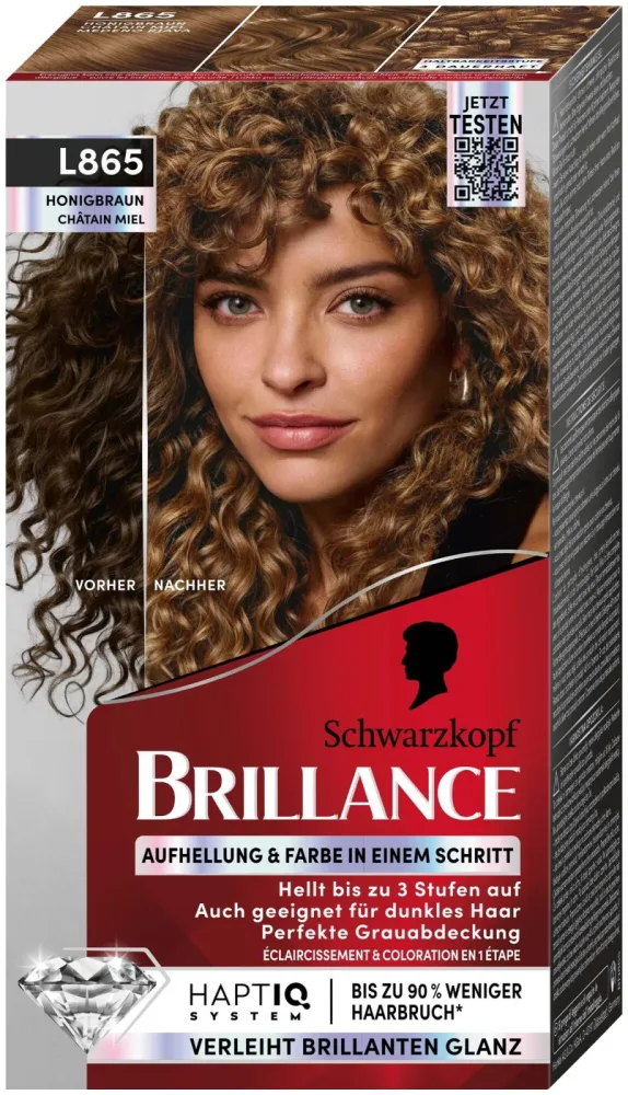 Schwarzkopf Brillance Intensiv-Color-Creme L865 Honigbraun
