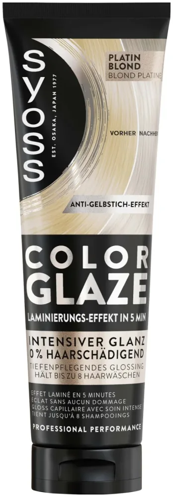 Syoss - Pflegende Haartönung, Color Glaze, 100  ml, Platin Blond