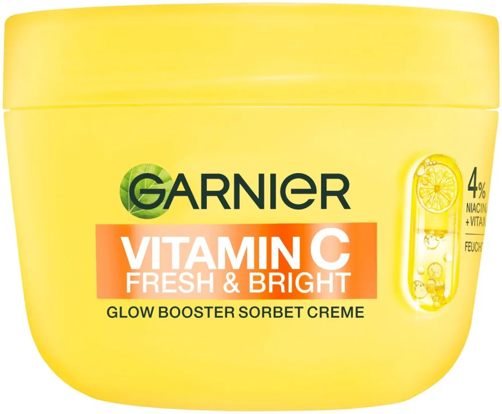 Garnier Vitamin C Fresh & Bright Glow Booster Sorbet Creme, 85ml