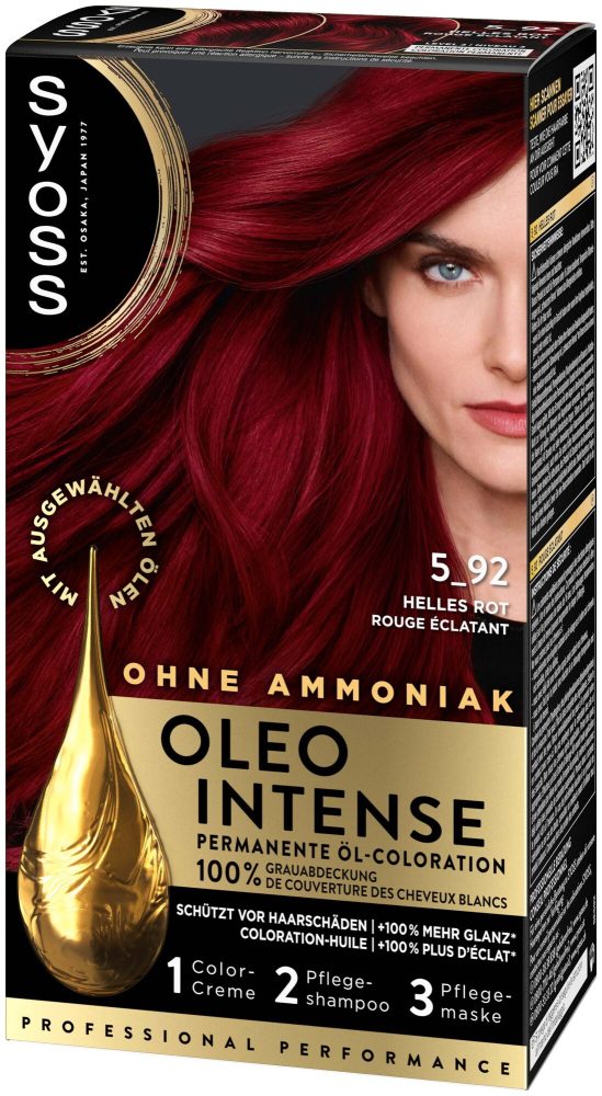 Syoss - Oleo Intense 5-92 Helles Rot, 1 Stück, Helles Rot -