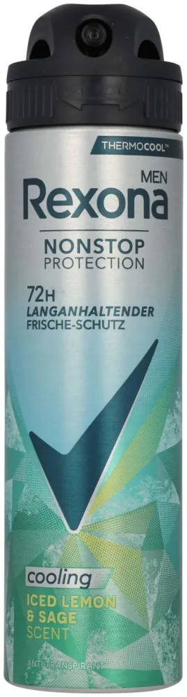 Rexona - Men Nonstop Thermocool Anti-Transpirant Spray Iced Lemon & Sage, 150  ml