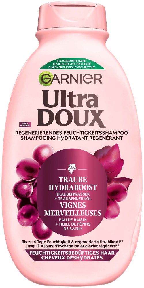 Garnier - Ultra Doux Regenerierendes Feuchtigkeitsspendendes Shampoo Traube Hydraboost, 300 ml