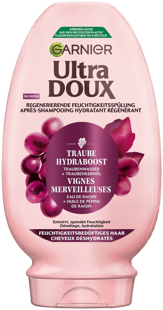 Garnier - Ultra Doux Regenerierende Feuchtigkeitsspendende Spülung Traube Hydraboost, 250 ml