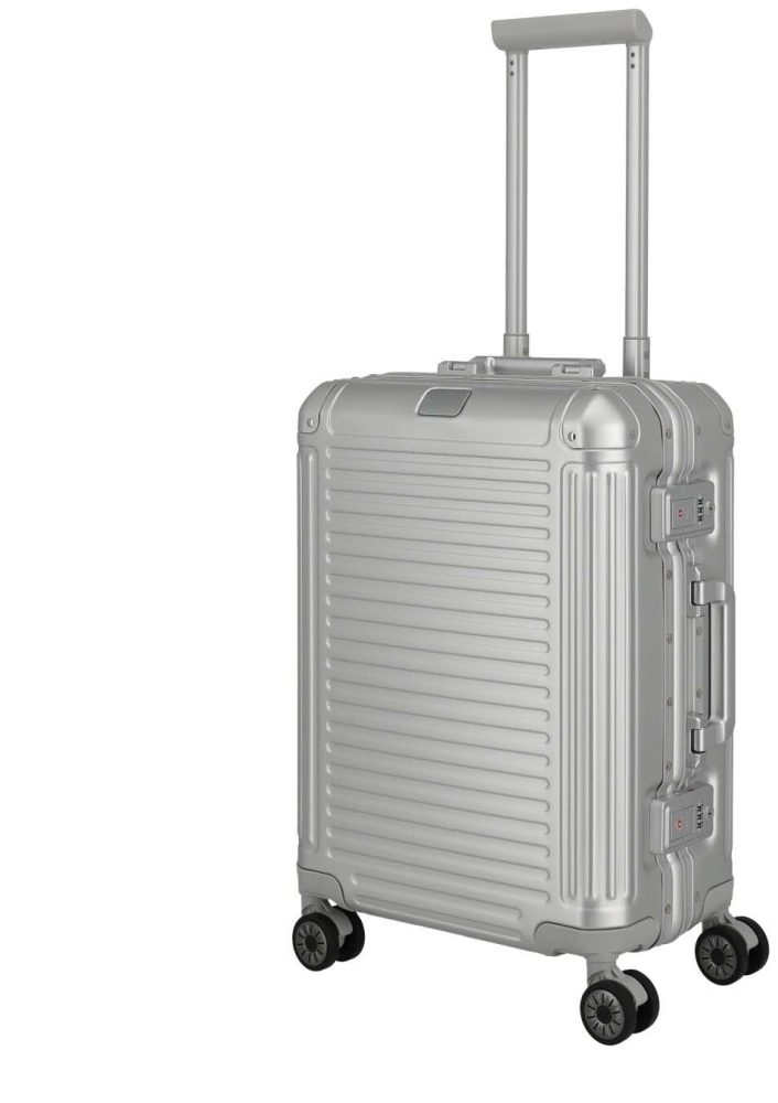 Travelite - Hartschalenkoffer, Spinner, 55 cm, Hartschalenkoffer, Spinner, S, Silber