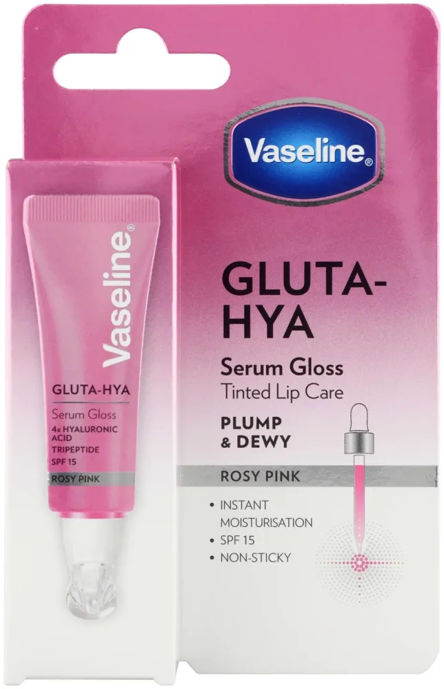 Vaseline - Gluta-Hya Lip Serum, 10 ml, Rosy Lips