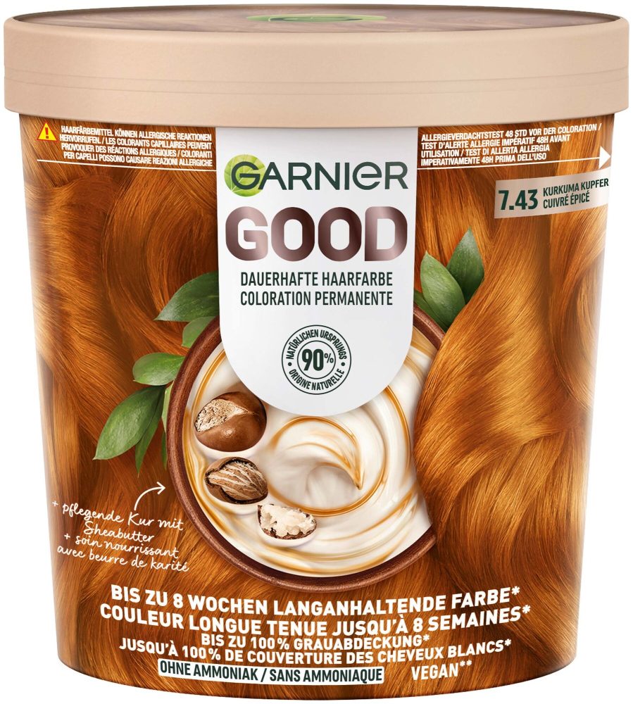 Garnier - GOOD Dauerhafte Haarfarbe, 1 Stück, . Kurkuma Kupfer