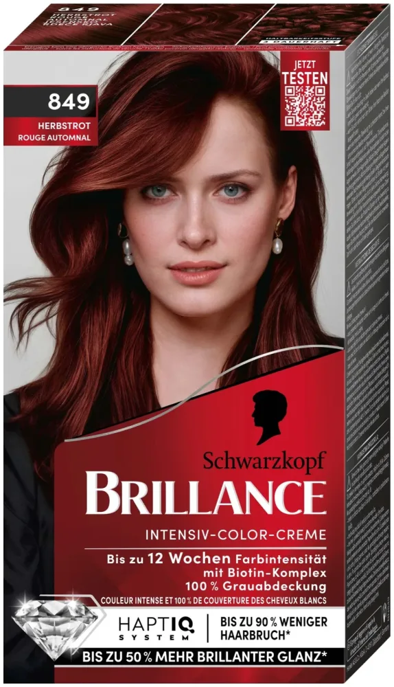 Schwarzkopf Brillance Intensiv-Color-Creme 849 Herbstrot