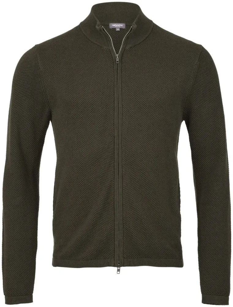 Naturaline Textil Naturaline Herren Cardigan dunkelgrün S