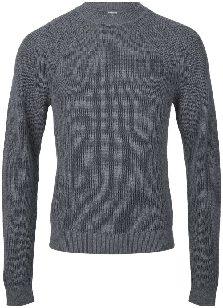 Naturaline Textil Naturaline Herren Pullover ash grey mel. L