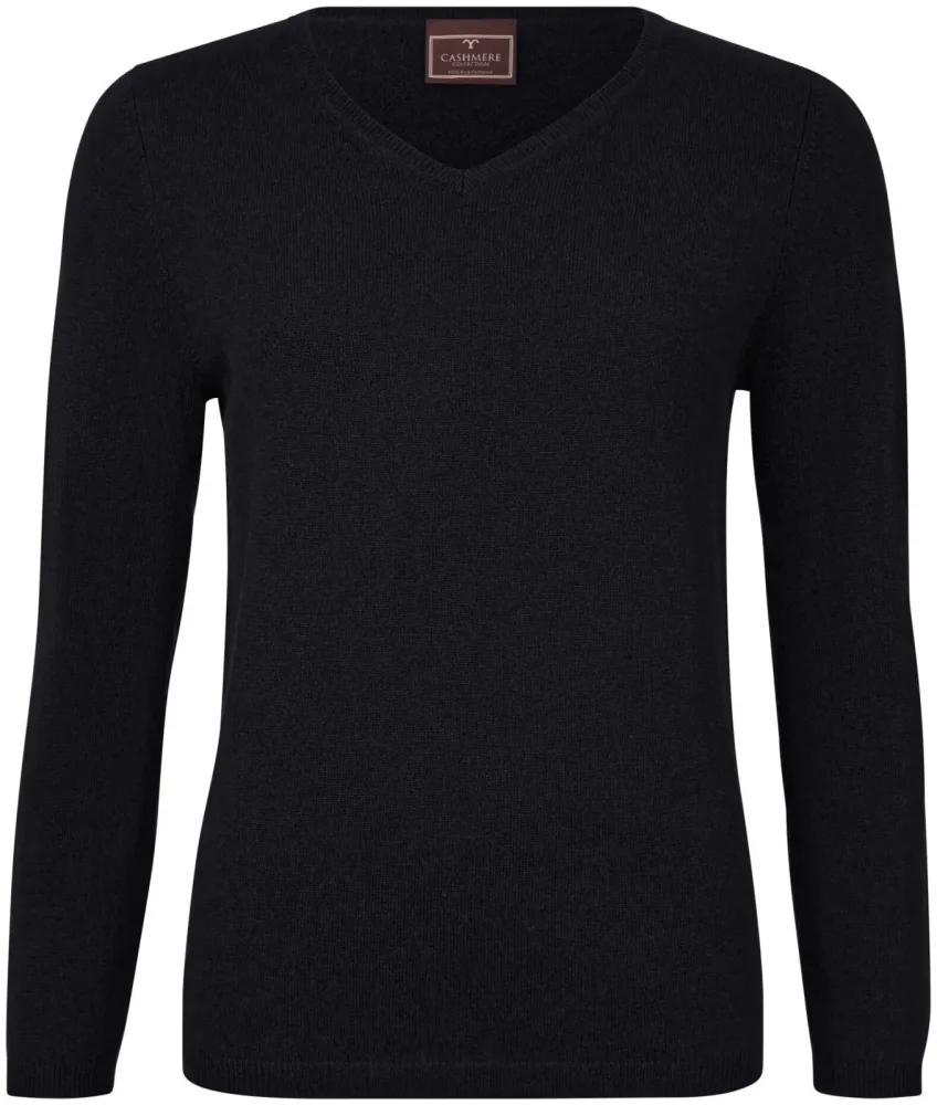 Cashmere Damen Pullover schwarz M