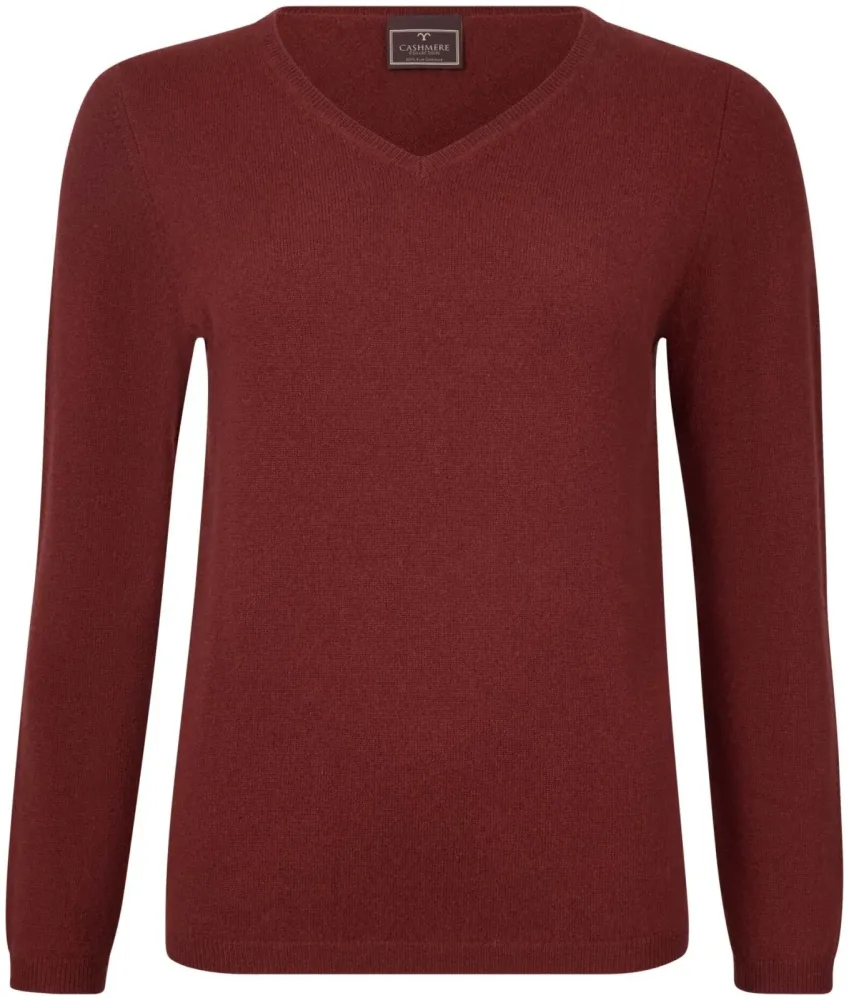 Cashmere Damen Pullover rost S