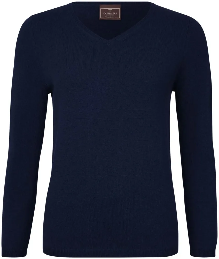 Cashmere Damen Pullover navy L