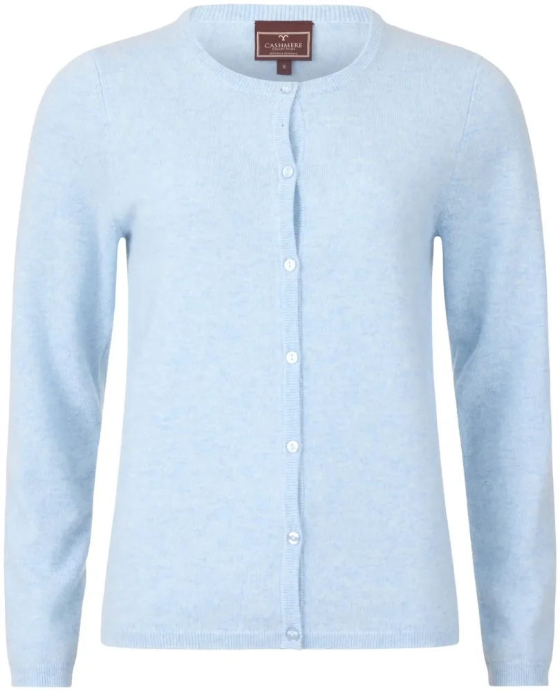 Cashmere Damen Cardigan blau S