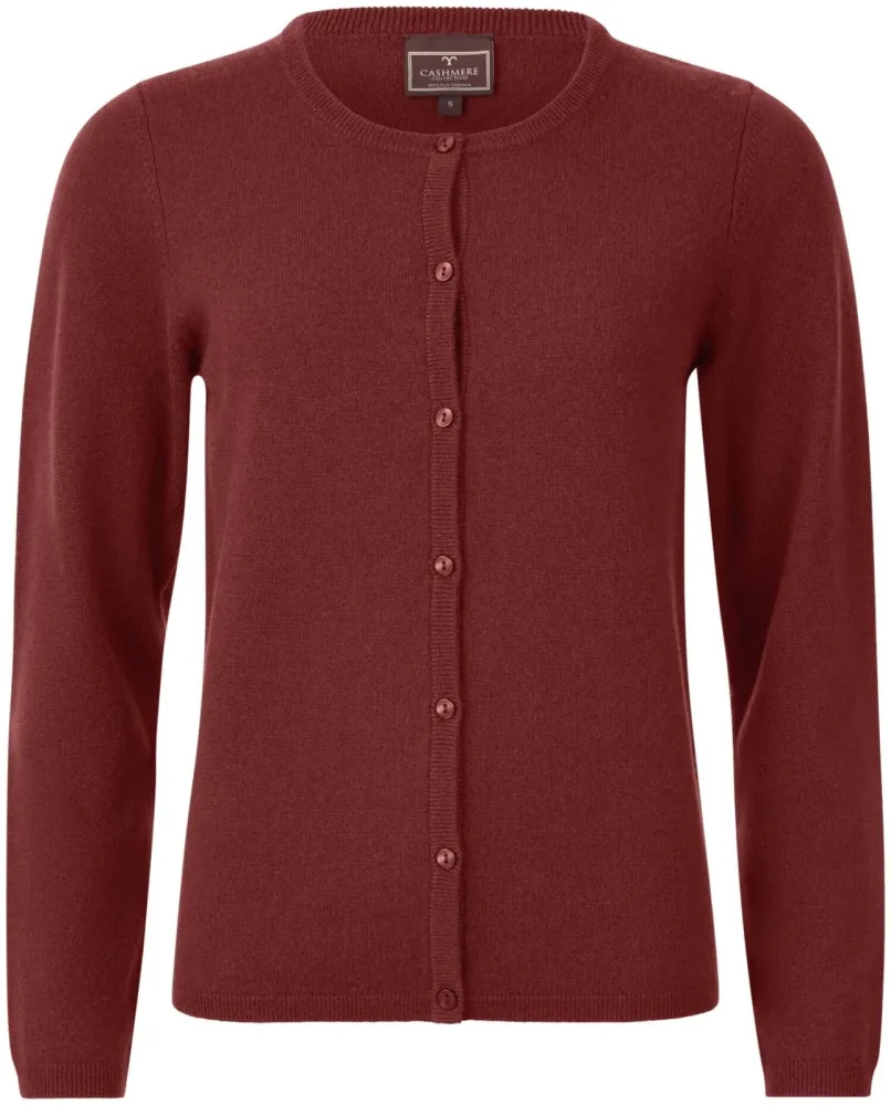 Cashmere Damen Cardigan rost S