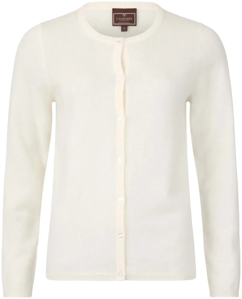 Cashmere Damen Cardigan creme M