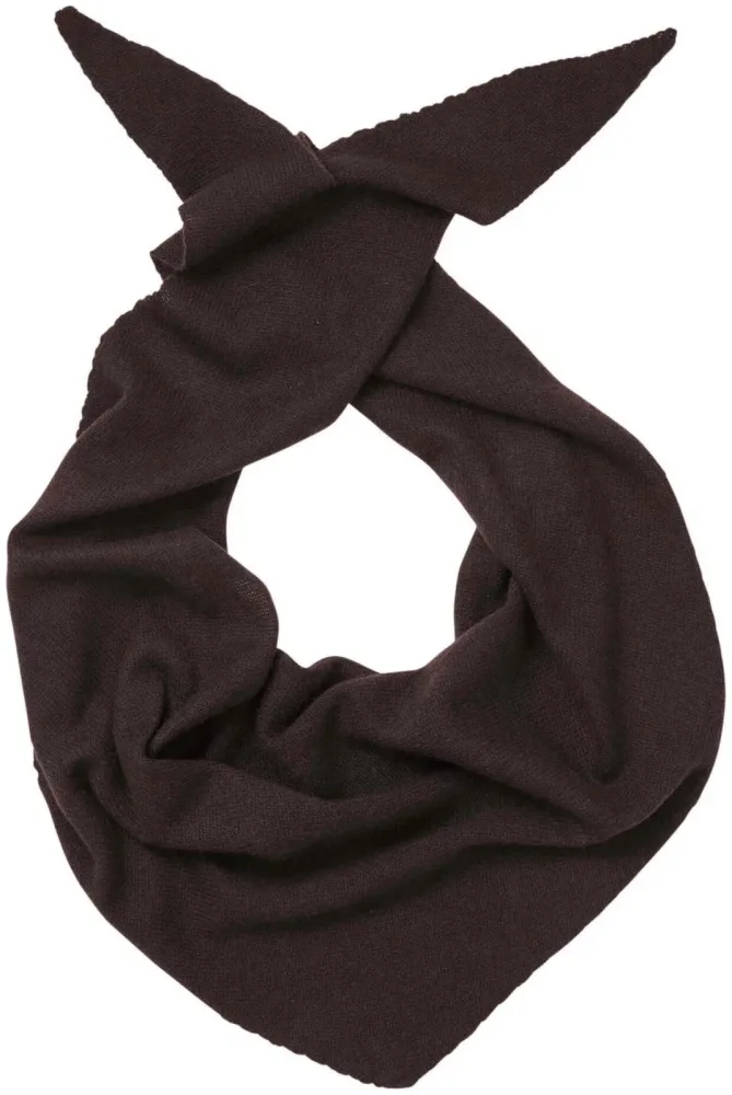Cashmere Triangle Schal dunkelbraun