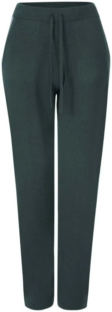 Cashmere Damen Hose dunkelgrün S