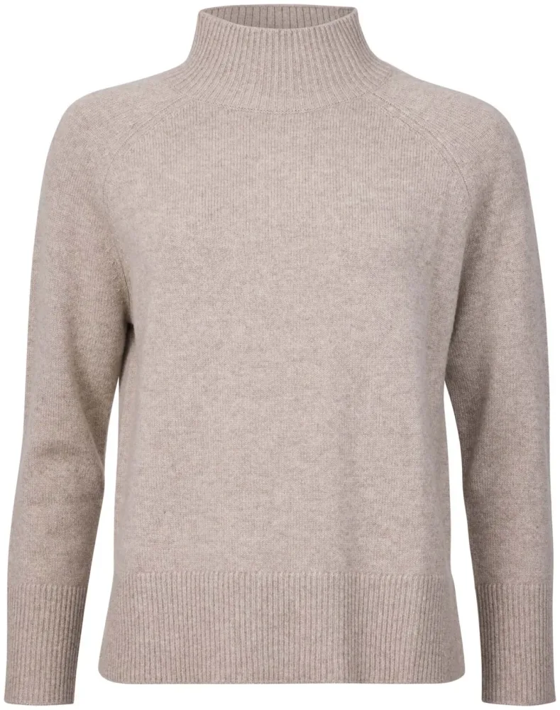 Cashmere Damen Sweater hellbraun L