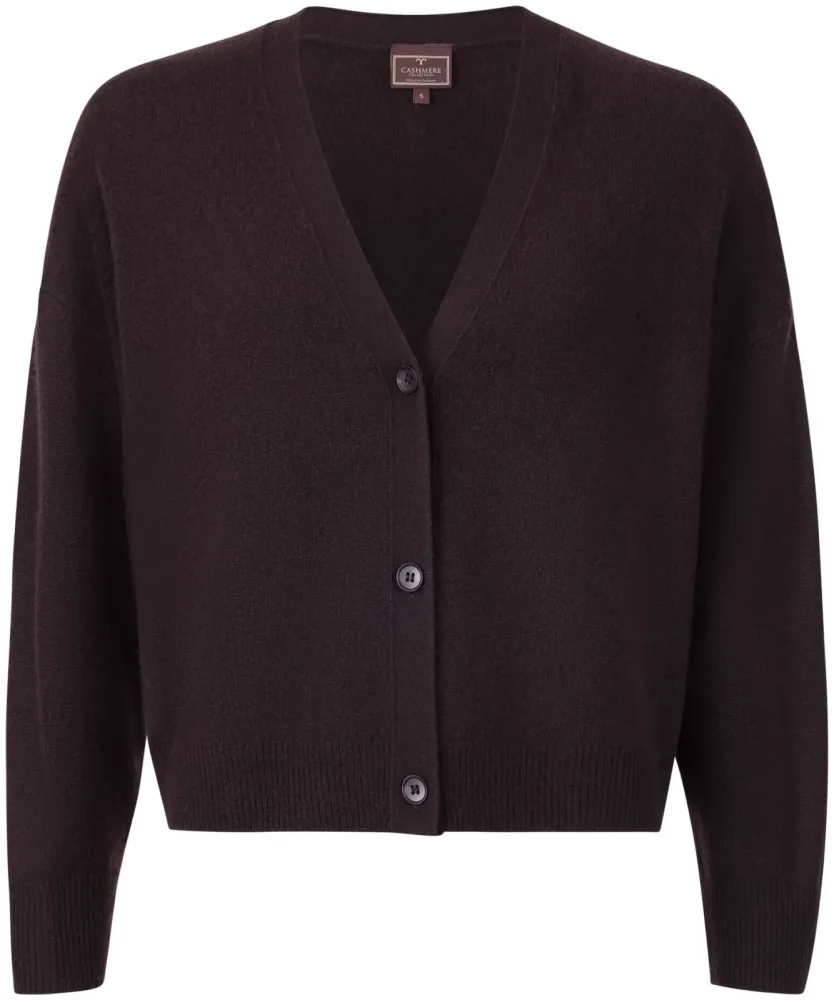 Cashmere Damen Cardigan braun S