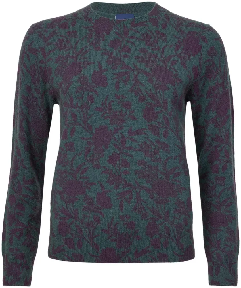 Cashmere Damen Pullover grün XL