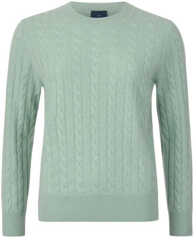 Cashmere Damen Pullover grün XL