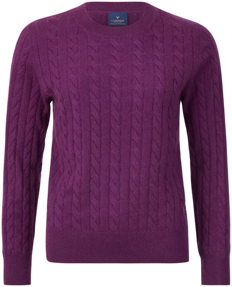Cashmere Damen Pullover violett M