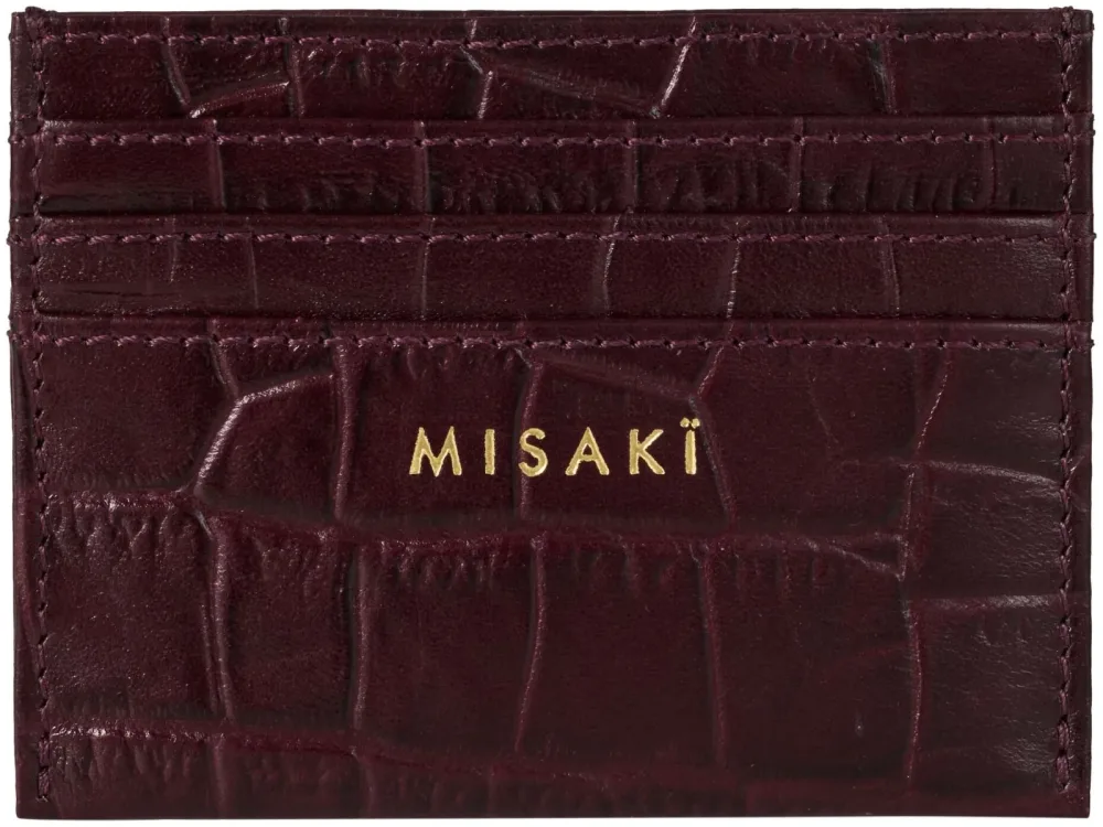 Misakï Portemonnaie weinrot