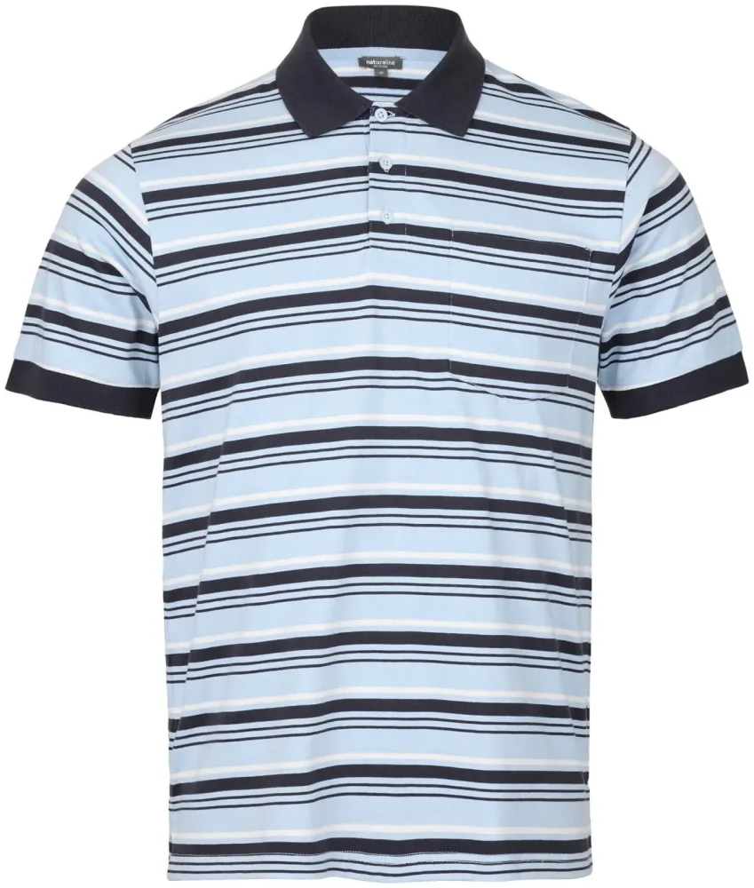 Naturaline Textil Naturaline Herren Polo blau XXL