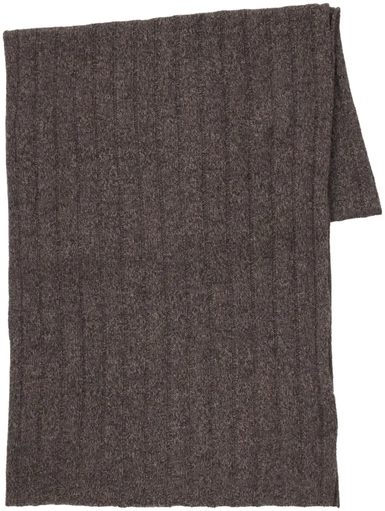 Cashmere Herren Schal dunkelbraun