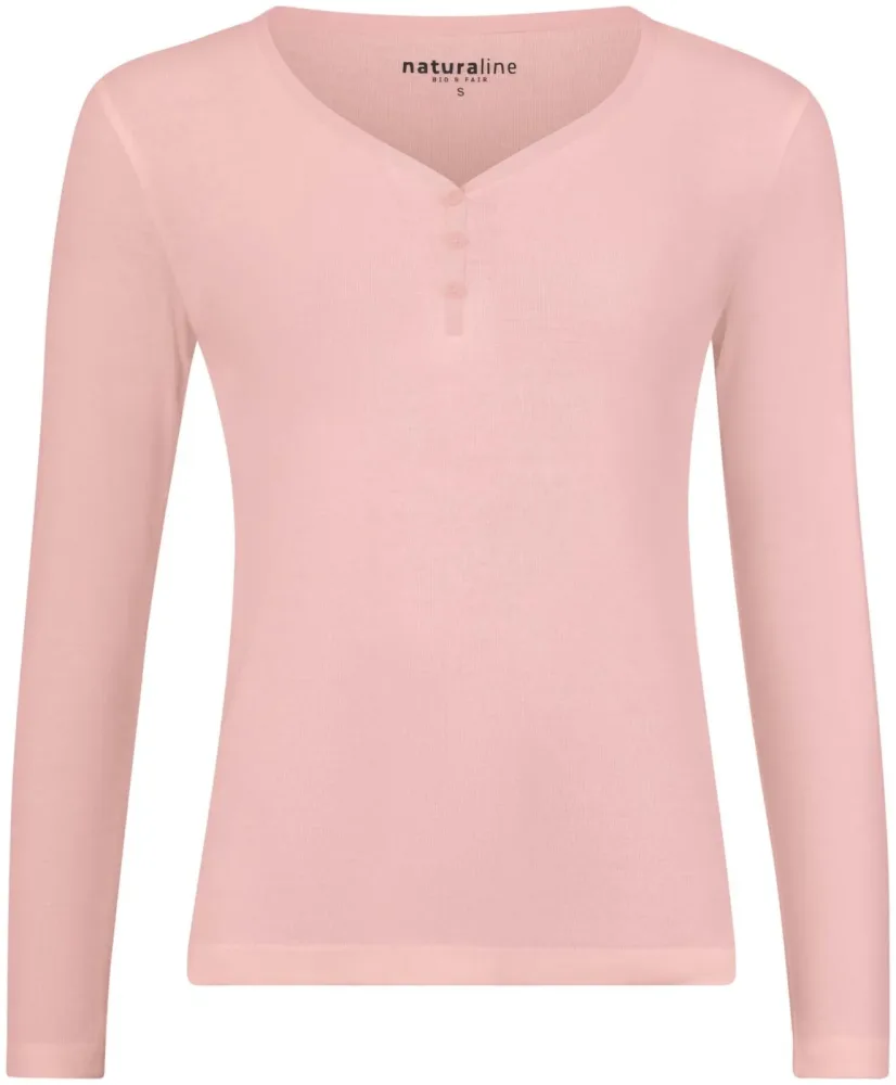 Naturaline Textil Naturaline Damen Shirt Langarm rose XS