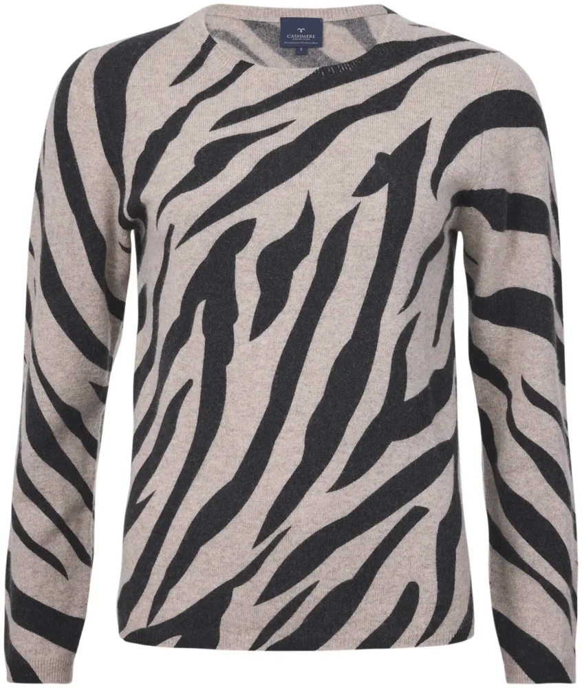 Cashmere Damen Sweater hellbraun L