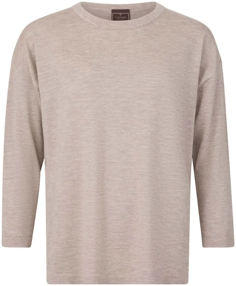 Cashmere Damen Sweater hellbraun L