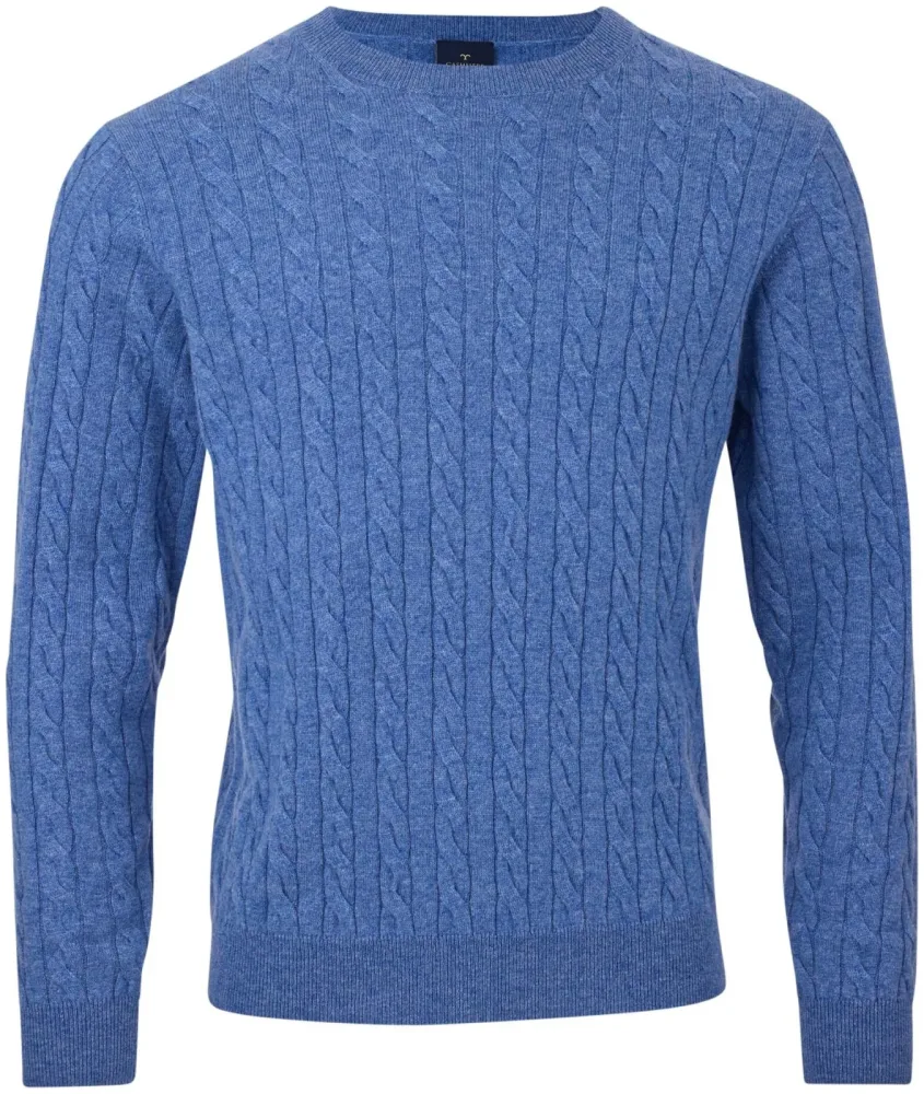 Cashmere Herren Pullover blau L