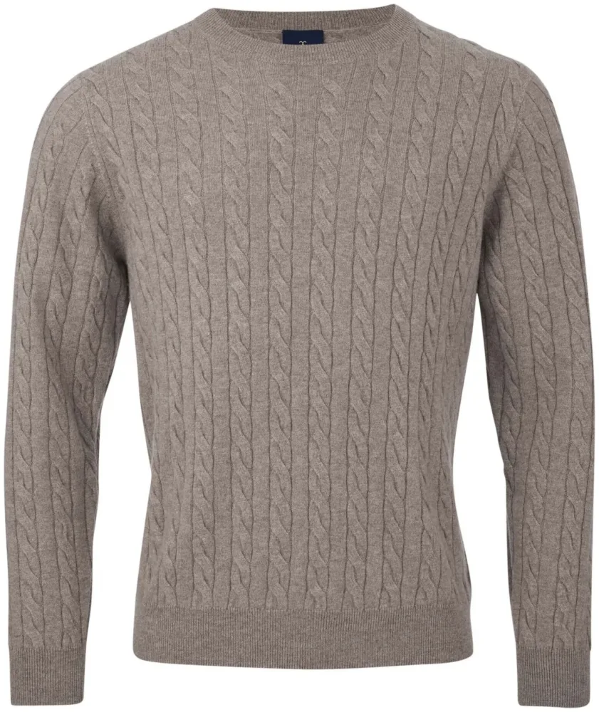 Cashmere Herren Pullover beige XXL