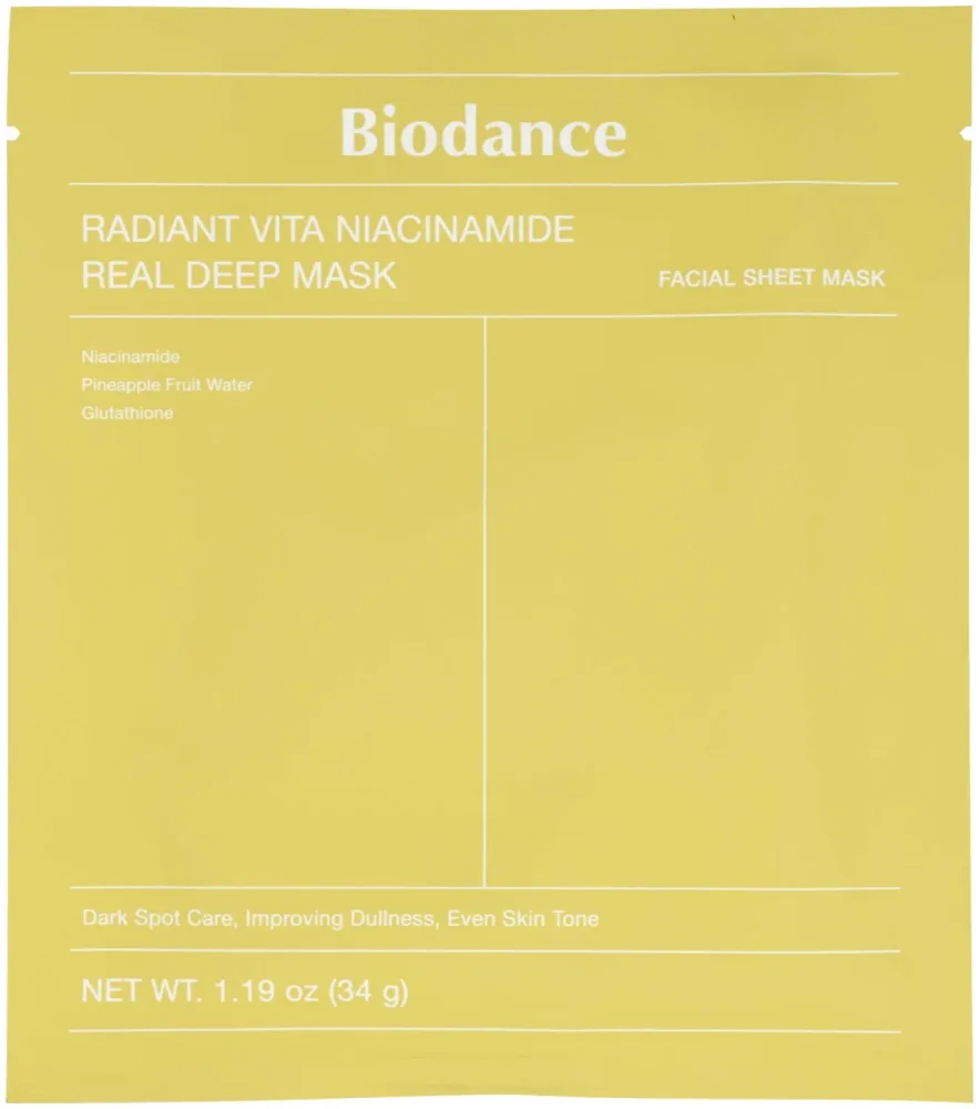 Biodance - Radiant Vita Niacinamide Real Deep Mask Set, 4 Stück