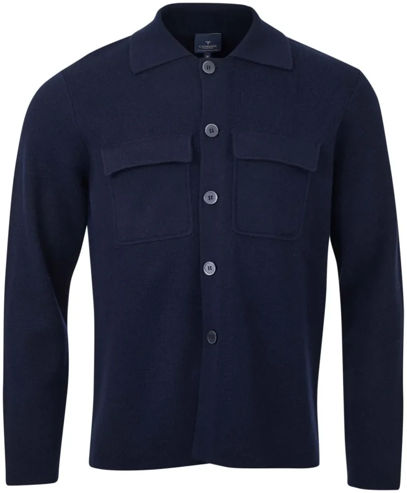 Cashmere Herren Overshirt navy L