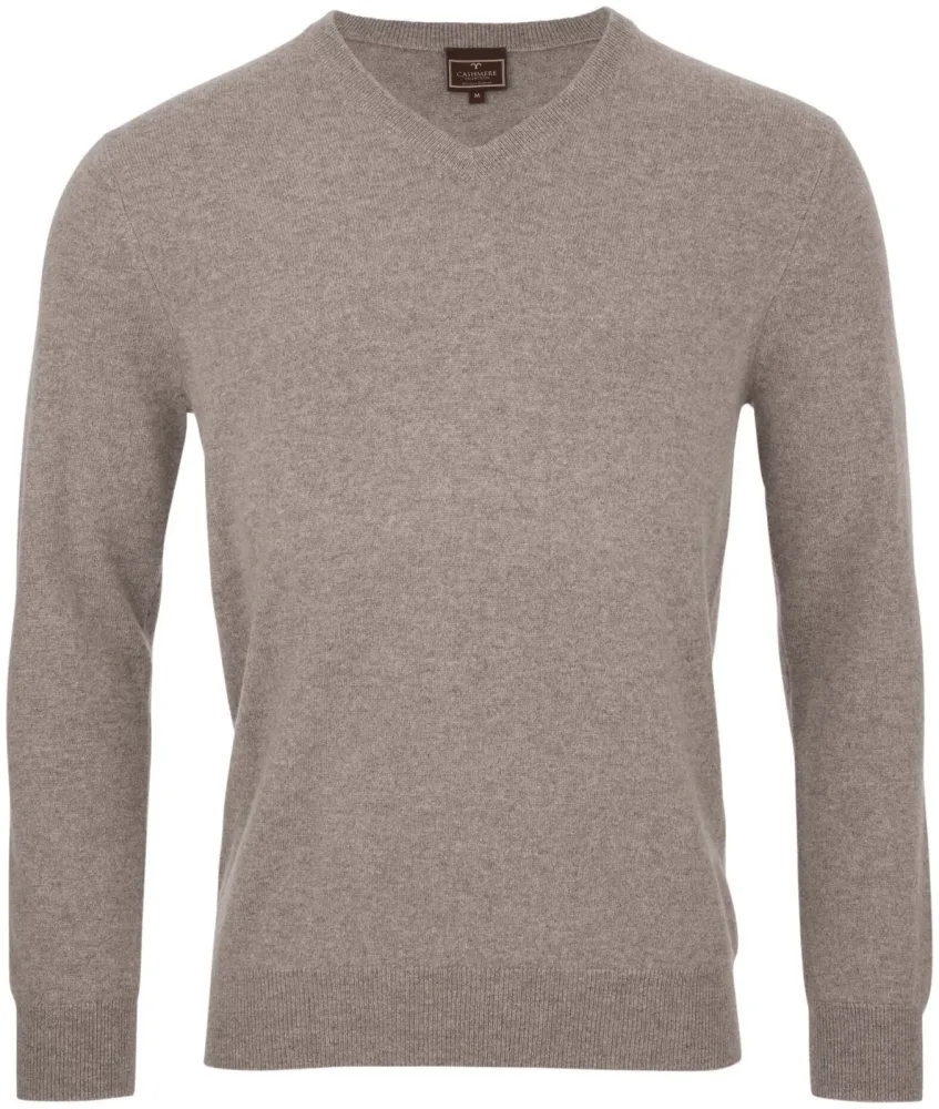 Cashmere Herren Pullover beige L