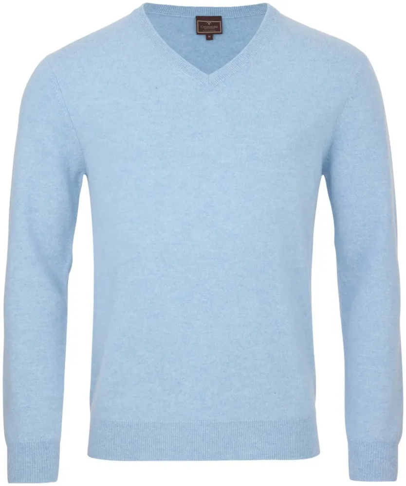 Cashmere Herren Pullover hellblau M