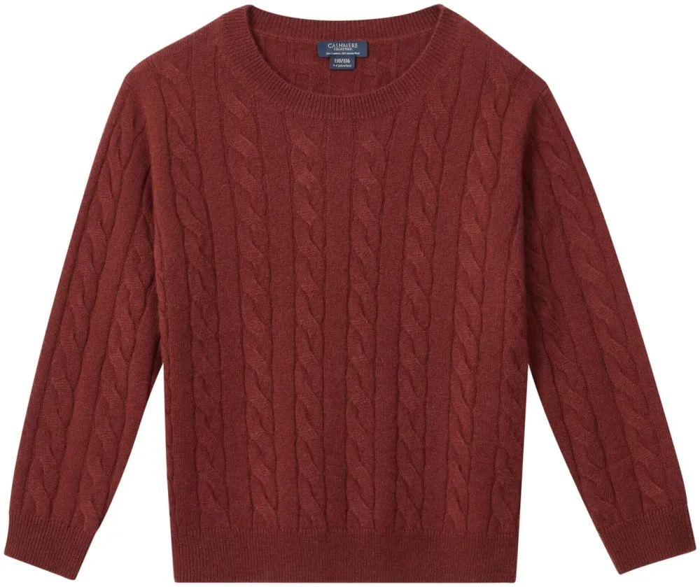Cashmere Kinder Pullover rost 110/116