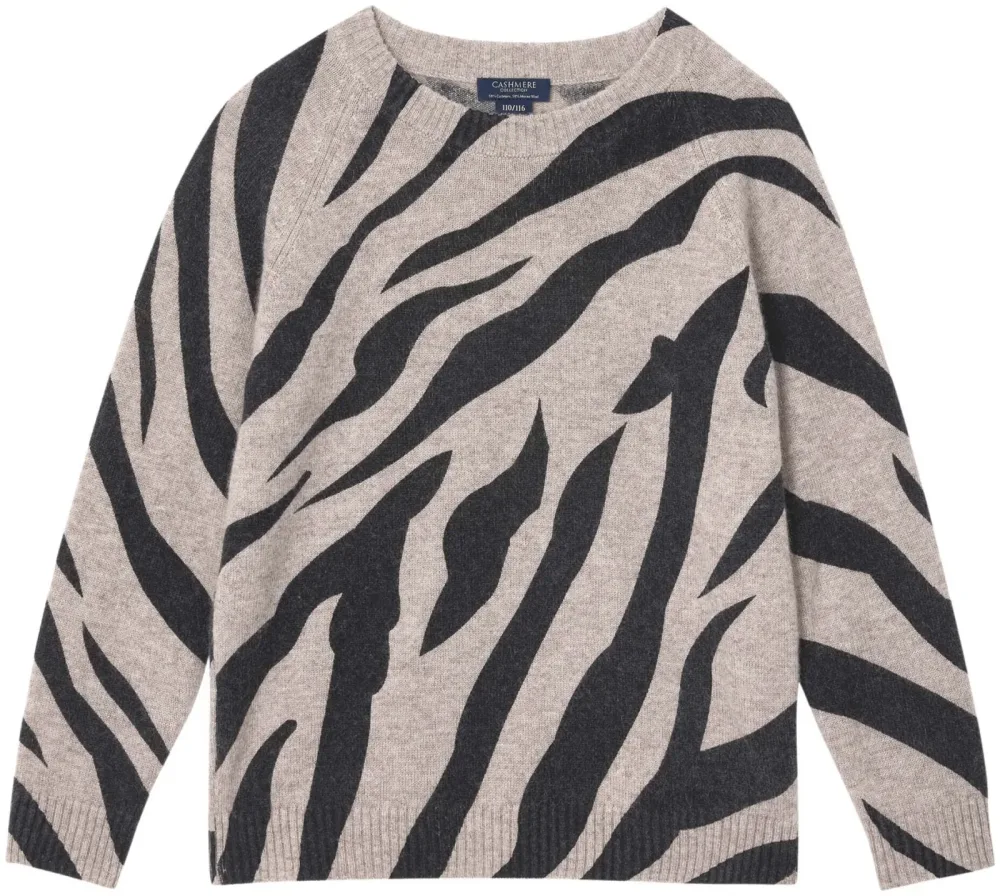 Cashmere Kinder Pullover braun 134/140