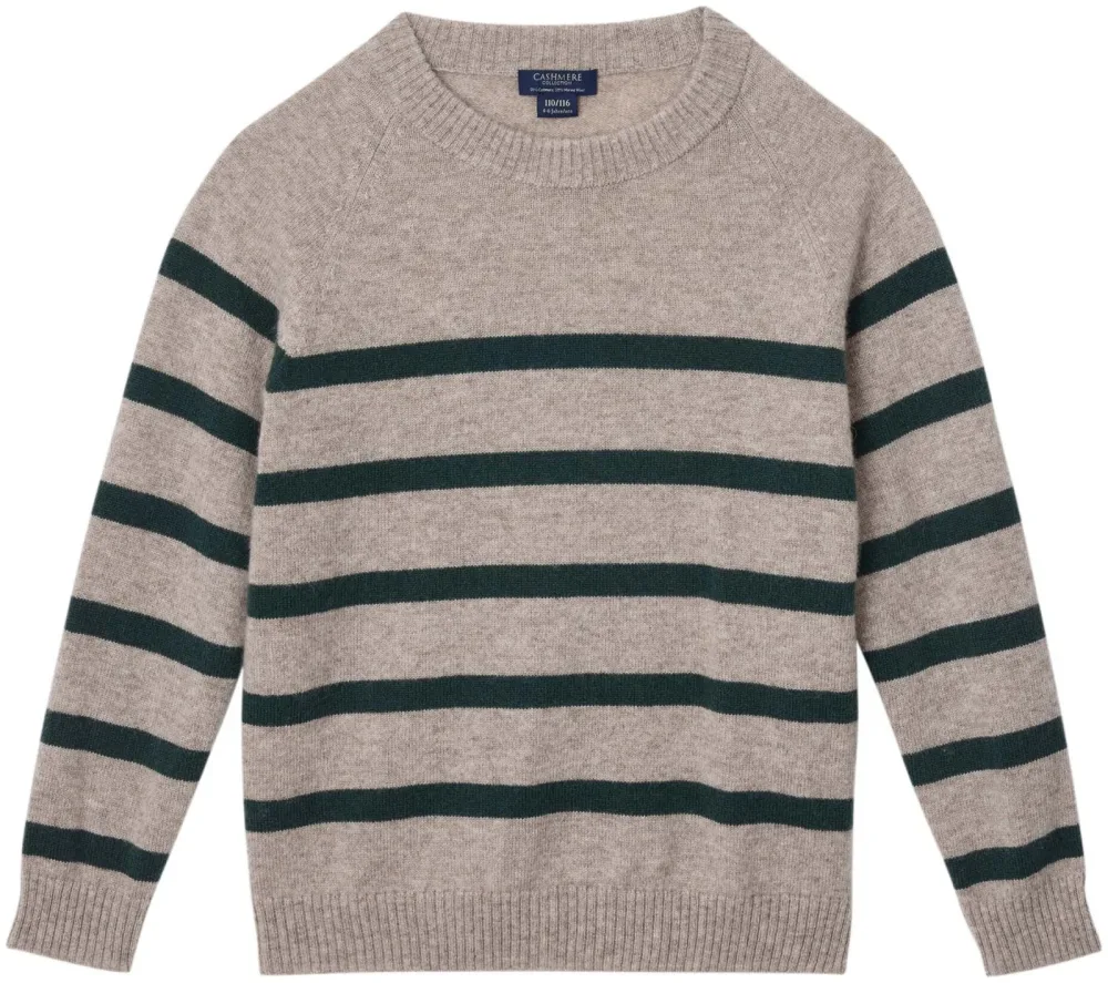 Cashmere Kinder Pullover hellbraun 110/116