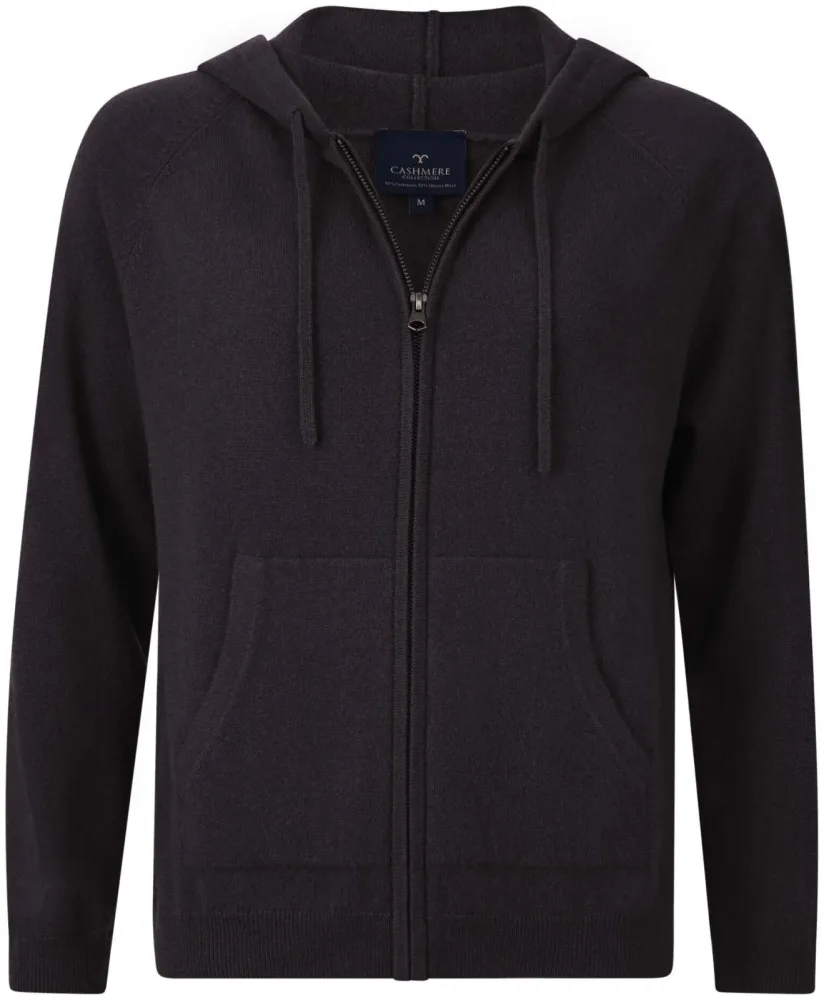 Cashmere Damen Hoodie braun XL