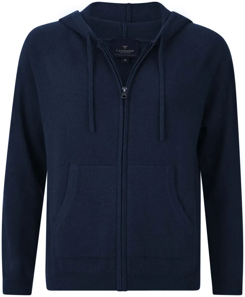 Cashmere Damen Hoodie navy XS