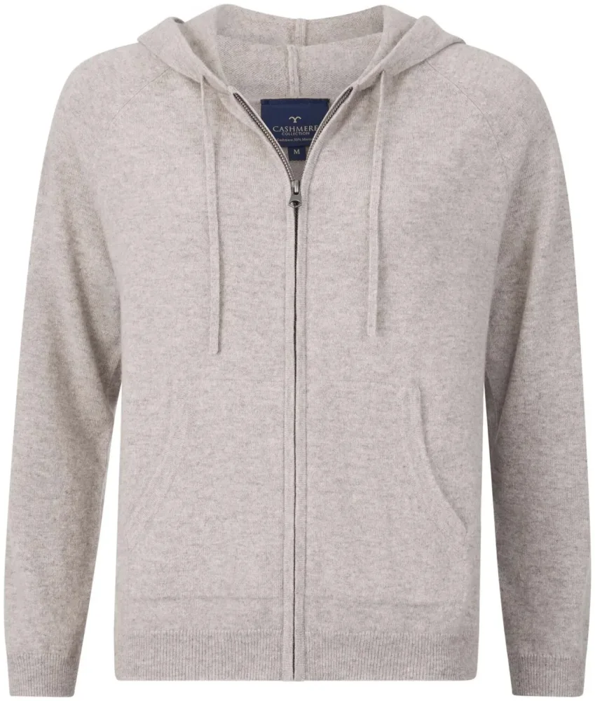 Cashmere Damen Hoodie hellbraun M