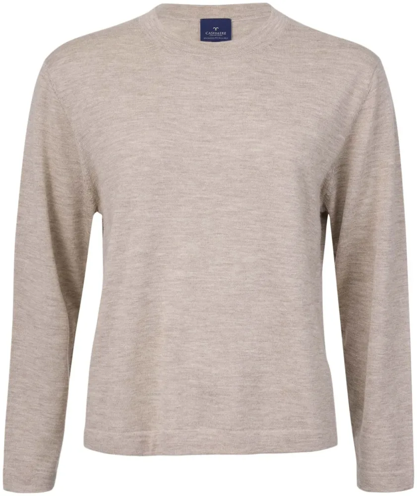 Cashmere Damen Pullover hellbraun L